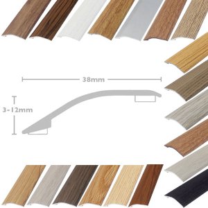 Ramp Reducer 38mm Threshold Door Bars Stick Down Profile Edge Strip For Wood & Tile Floor