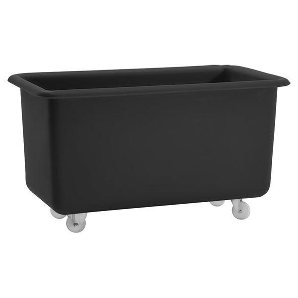 Rectangular Black Plastic Storage Truck- 455 Liter