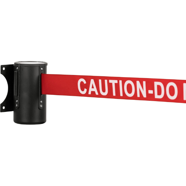 Red Retractable Belt, Caution - Do Not Enter