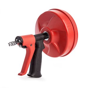  Ridgid Manual and Drill-Operated Drain Cleaner with Autofeed Trigger for Clog Removal