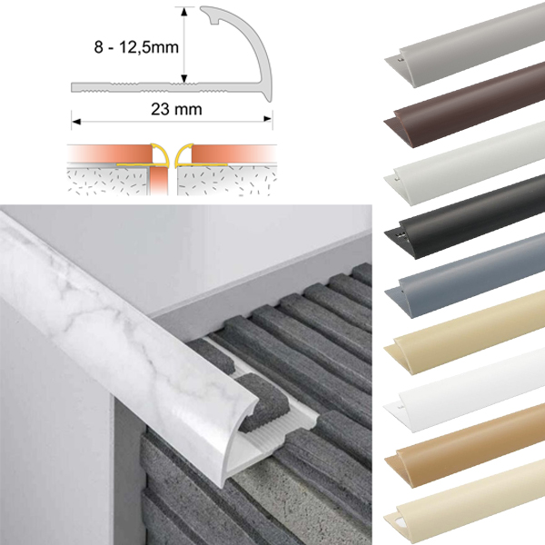 Round Edge PVC Tile Trims Quadrant Tile