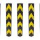 Black & Yellow chevron pattern Rubber Corner Guards - pack of 5