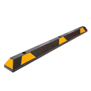 Heavy Duty Premium Rubber Wheel Stopper- Black & Yellow 