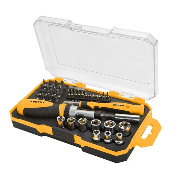 Screwdriver and Ratchet Set with 42 Pieces