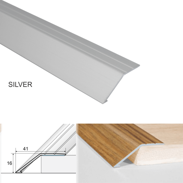 Screwfix Anodised Aluminium Door Threshold Ramp Profile