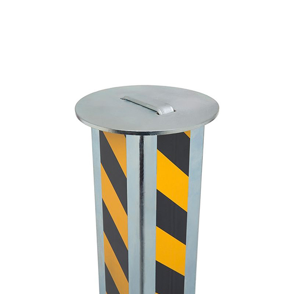 Black/Yellow Rust-Proof Zinc Plated Security Post