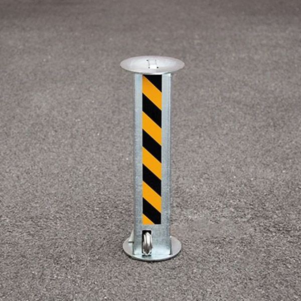 Black/Yellow Rust-Proof Zinc Plated Security Post