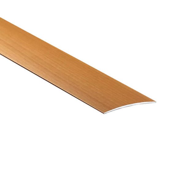 Self-Adhesive 2m Long Aluminium Wood Effect Door Edging Floor Trim Threshold