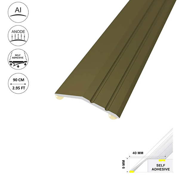 Self Adhesive Aluminium Door Trim For Laminate Floors at Different Levels