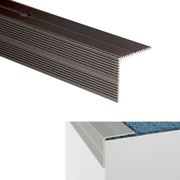 Self Adhesive Aluminium Stair Nosing for Edge Protection