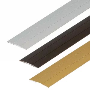 Self Adhesive Anodised Aluminium Door Bar Edge Trim Threshold - 2mm Thick