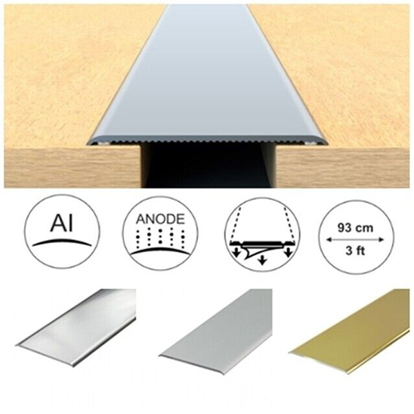 Self Adhesive Anodised Aluminium Door Threshold Floor Bar Edge Trim