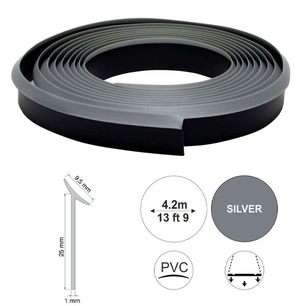 Self Adhesive UPVC Flexible Worktop Seal Strip Trim 9.5mm Thick