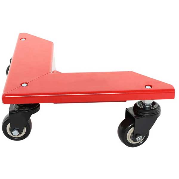 Set of 4 Red Durable Transport Corner Dollies 