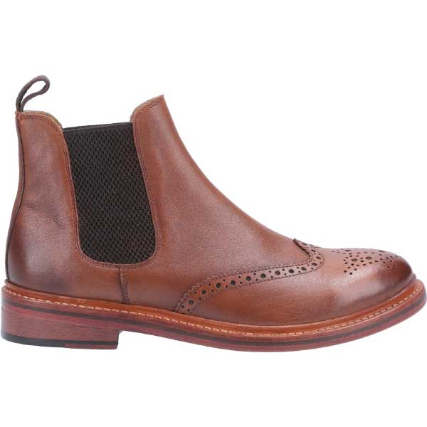 Siddington Premium Leather Brogue Chelsea Boot