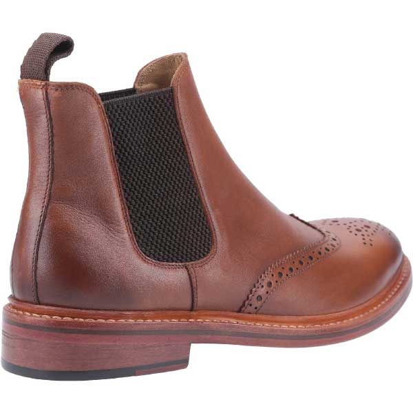 Siddington Premium Leather Brogue Chelsea Boot