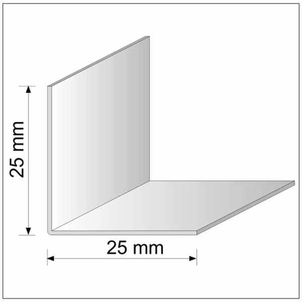 Silver Plastic PVC Corner 90 Degree Angle Trim Pack of 5