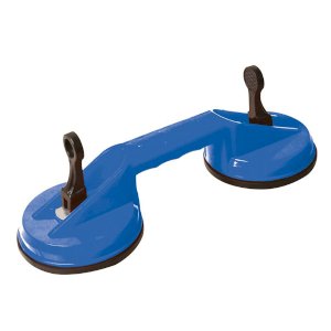 Blue Silverline Plastic Double-Glass Suction Cup 