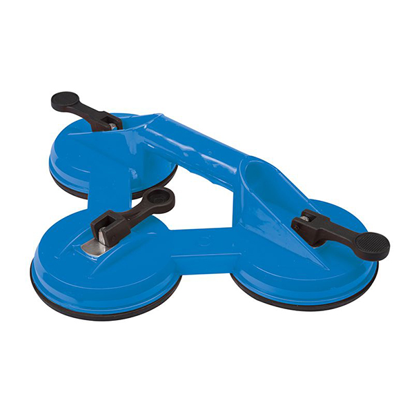 Blue Plastic Triple-Glass Suction Cup With 100kg Capacity 