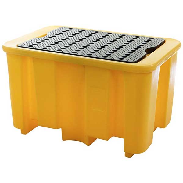 Single Drum Yellow Spill Pallet