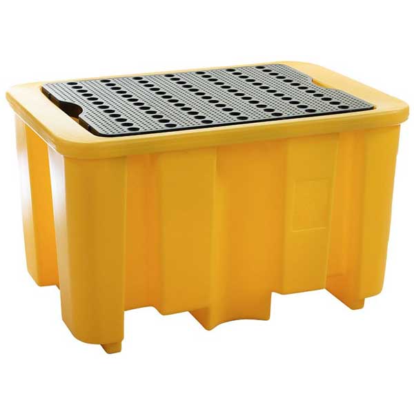 Single Drum Yellow Spill Pallet