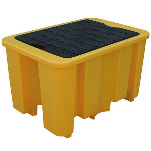 Single Drum Yellow Spill Pallet