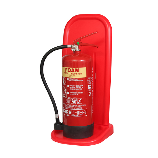 Single Red Plastic Extinguisher Stand