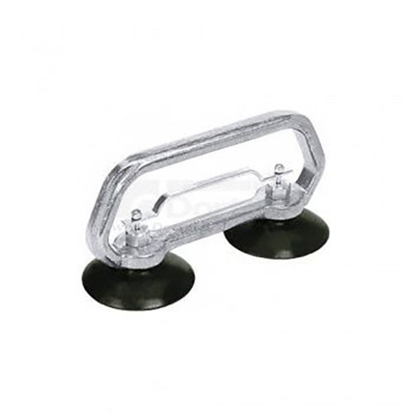 Silver & Black D Handle Vacuum Lifter, Slap On Double Suction Cup