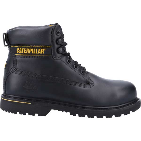 Slip Resistance Cat Holton SRC Black Safety Shoes