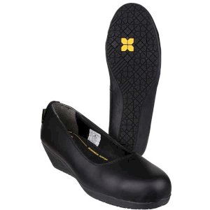 Slip Resistant FS107 SB Safety Heeled Ladies Shoe