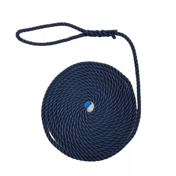 Softline 2 Pcs Warps Boat Lines Navy Blue High Strength Mooring Ropes 