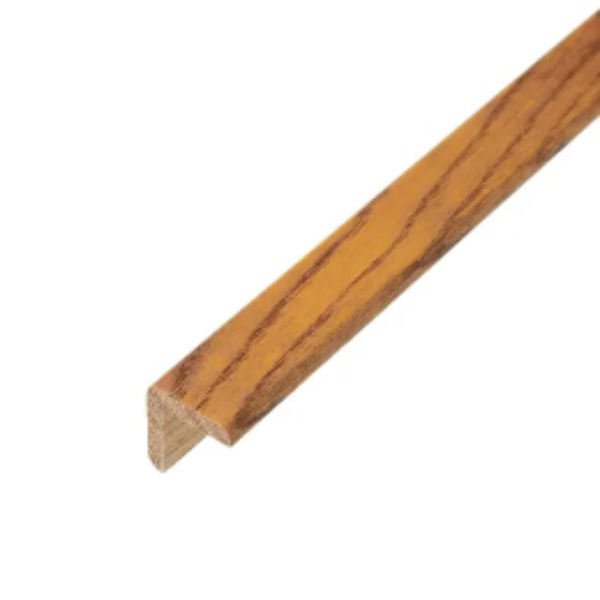 Solid Oak 21mm x 21mm Corner Moulding Beading Edge Profile For Stairs and Steps 