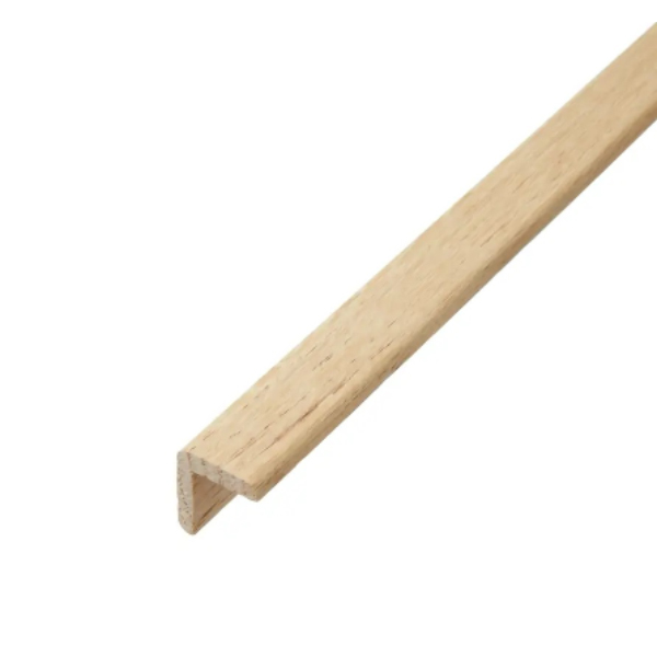 Solid Oak 21mm x 21mm Corner Moulding Beading Edge Profile For Stairs and Steps 