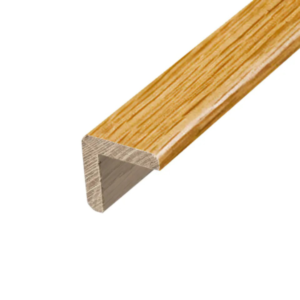 Solid Oak 21mm x 21mm Corner Moulding Beading Edge Profile For Stairs and Steps 