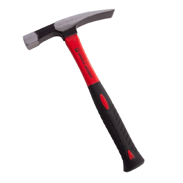 Spear & Jackson Non-slip and Fibreglass Handle Brick Hammer 