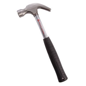 Spear & Jackson Tubular Steel Handle Claw Hammer 16oz