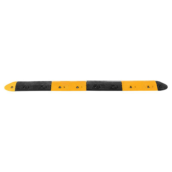 Black/Yellow Recycled Rubber Speed Ramp With Ends