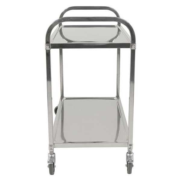 Stainless Steel Lightweight Silver Trolley