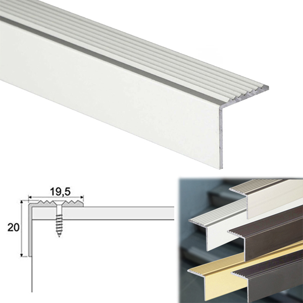 Stair Edge Nosing Trim Aluminium Anti Slip