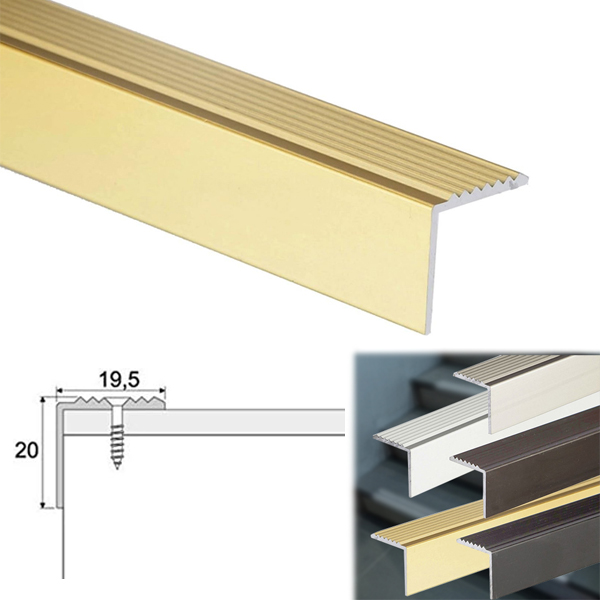 Stair Edge Nosing Trim Aluminium Anti Slip