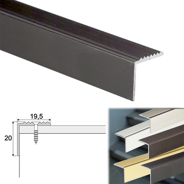 Stair Edge Nosing Trim Aluminium Anti Slip