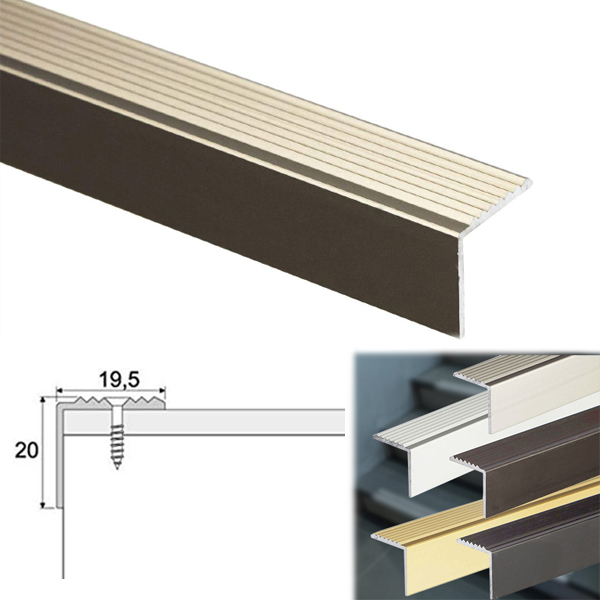 Stair Edge Nosing Trim Aluminium Anti Slip