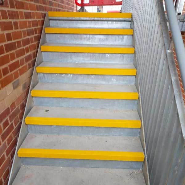 Stair Tread Nosing 55mm Anti Slip Hard Wearing GRP