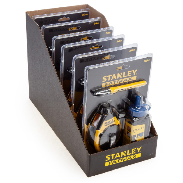 Stanley Water-Resistant and High-Impact Chalk Line & Blue Builders Chalk