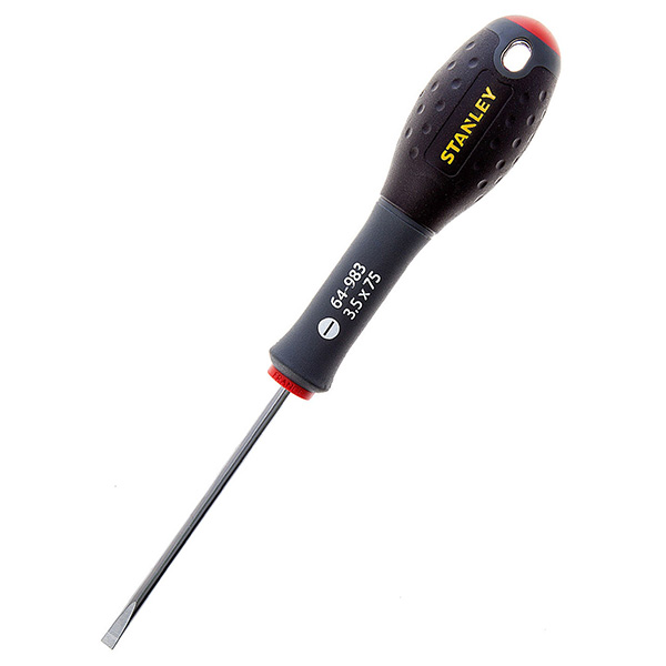 Stanley Soft Grip Handle FatMax Screwdriver Parallel 3.5mm x 75mm