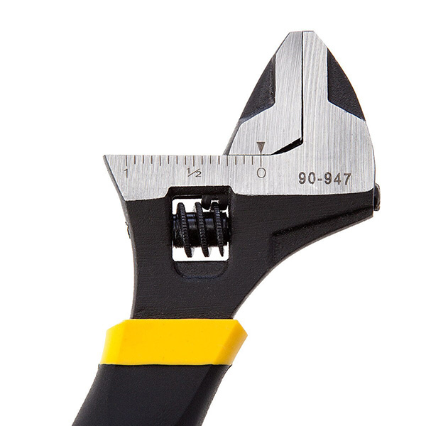 Stanley MaxSteel Adjustable Wrench 6 Inches with Extra-Wide Jawed