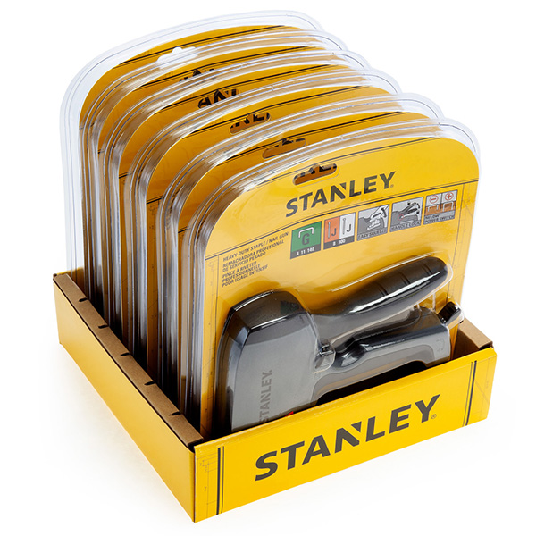 Stanley Easy Push Handle and Easier to Use Heavy Duty Staple & Brad Gun 