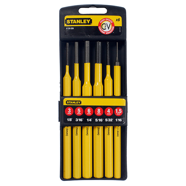 Stanley Precise Quenched & Tempered Punch Kit (6 Piece)