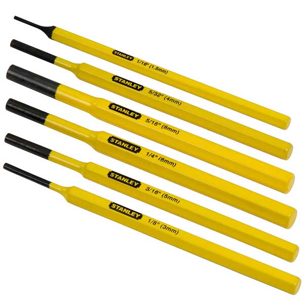 Stanley Chrome Vanadium Steel Punch Kit (6 Piece)