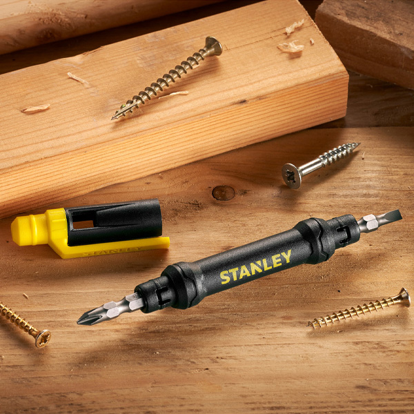 Stanley Non-Slip Textured Surface 4-in-1 Pocket Screwdriver